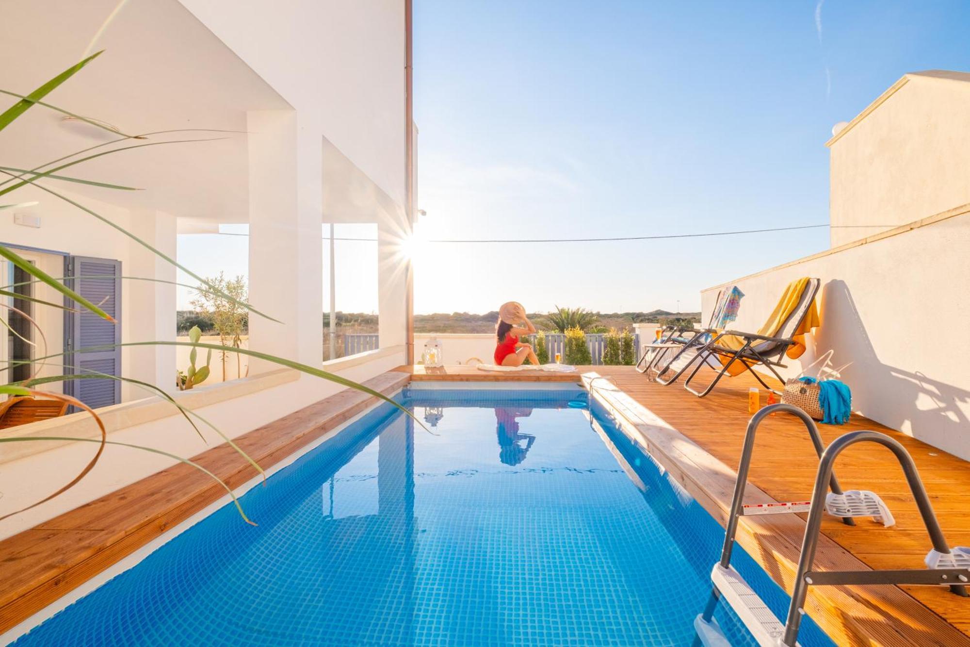Villette Lux Fronte Spiaggia - Torre Pali Bagian luar foto