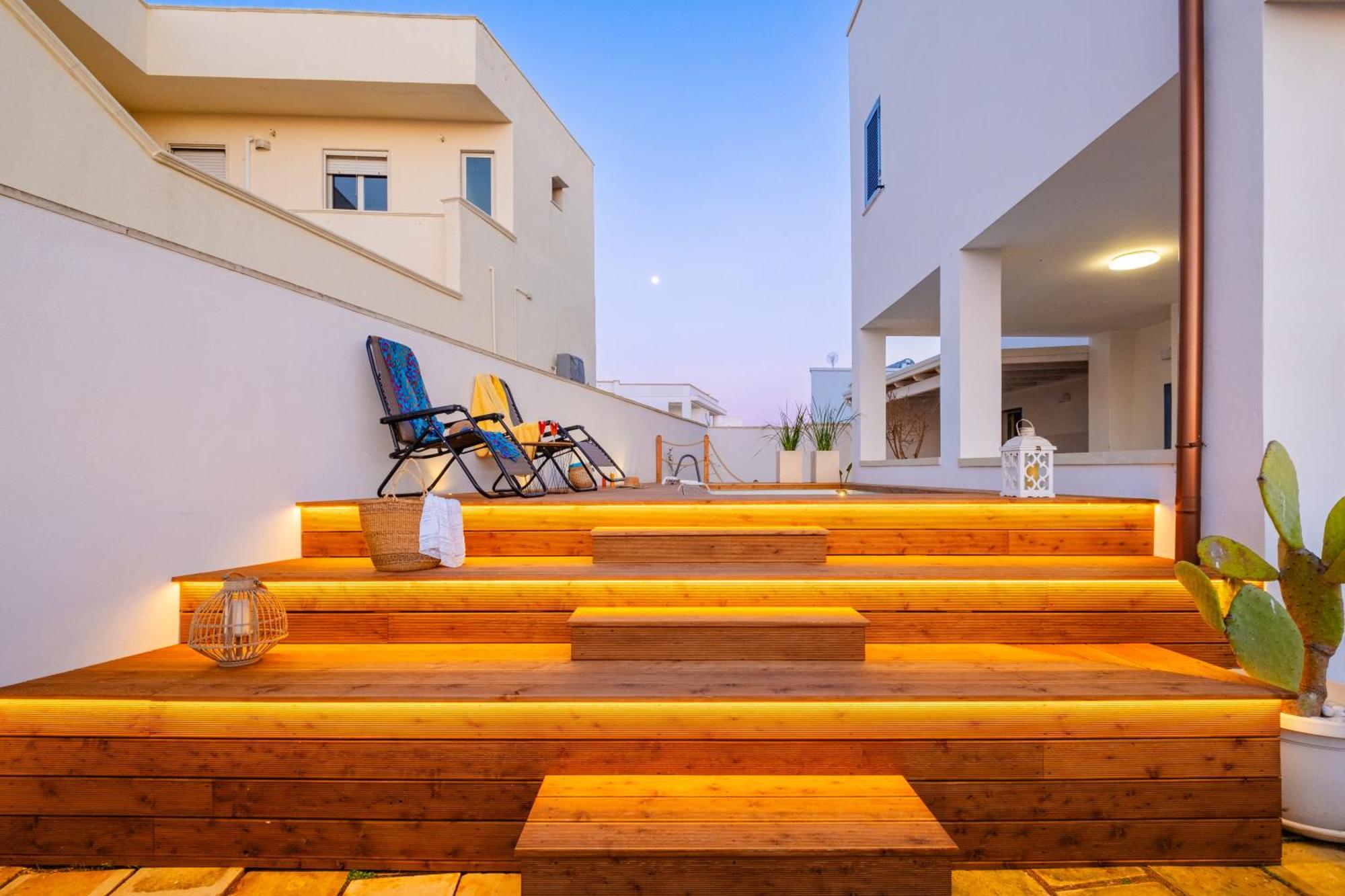 Villette Lux Fronte Spiaggia - Torre Pali Bagian luar foto